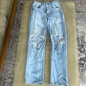 Distressed Light Blue Women's Jeans